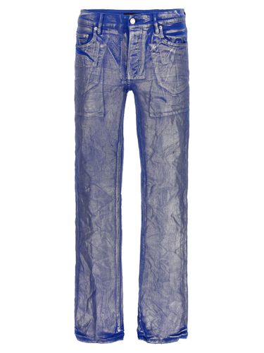Silver Foil Flare Jeans - Purple Brand - Modalova