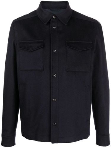 Virgin Wool-cashmere Blend Shirt Jacket - Herno - Modalova