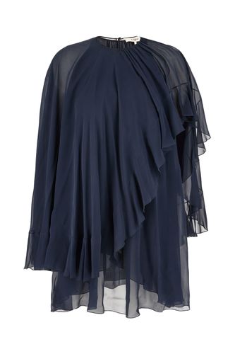 Chloé Navy Blue Silk Mini Dress - Chloé - Modalova