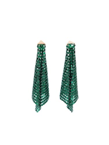 Paco Rabanne Pixel Emerald Earrings - Paco Rabanne - Modalova