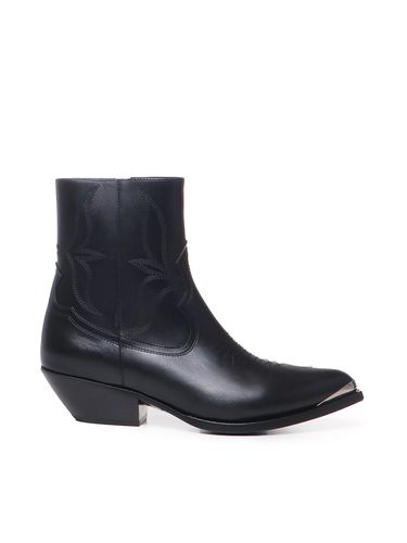 Celine Zipped Boots In Calfskin - Celine - Modalova