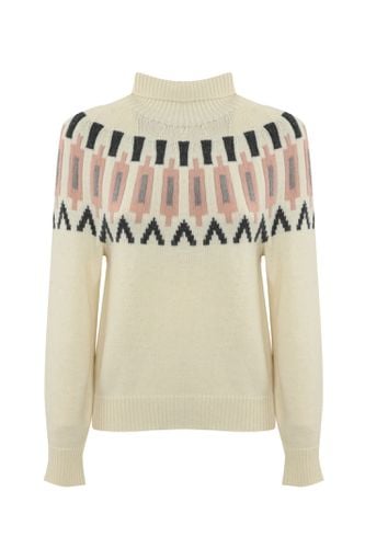 Cashmere Jacquard Sweater - Liviana Conti - Modalova