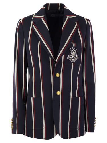 Striped Blazer With Crest - Polo Ralph Lauren - Modalova