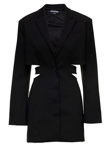 Le Robe Bari Blazer Mini Dress With Cut-out Detail In Wool Woman - Jacquemus - Modalova
