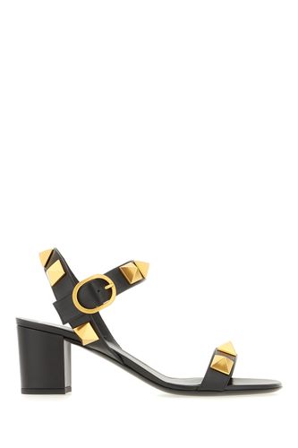 Black Leather Sandals - Valentino Garavani - Modalova