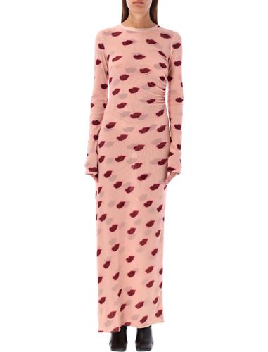 Lips Print Long Dress - Stella McCartney - Modalova