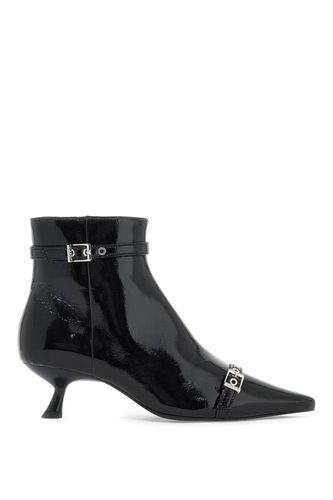 Eyelets Kitten Heel Ankle Boots - Ganni - Modalova