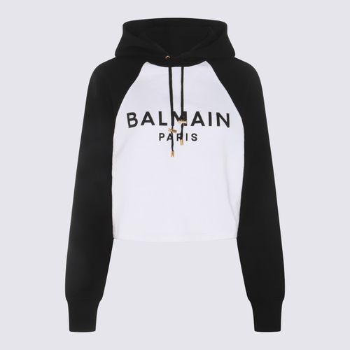 And Black Cotton Sweatshirt - Balmain - Modalova