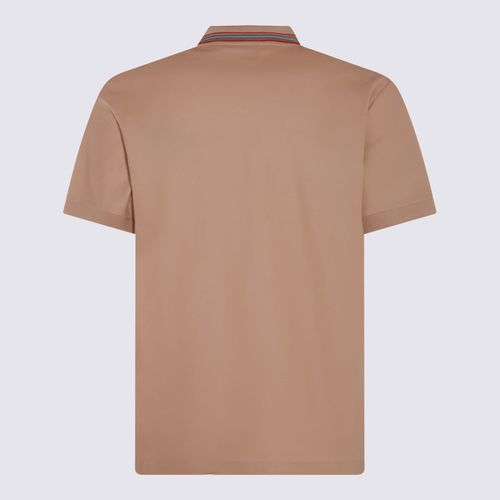 Burberry Beige Cotton Polo Shirt - Burberry - Modalova