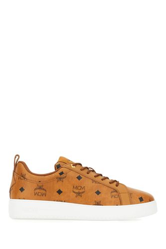 Multicolor Canvas And Leather Sneakers - MCM - Modalova