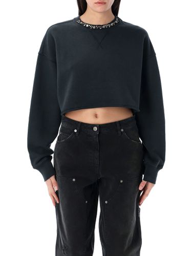 Embellished Cropped Sweatshirt - Golden Goose - Modalova