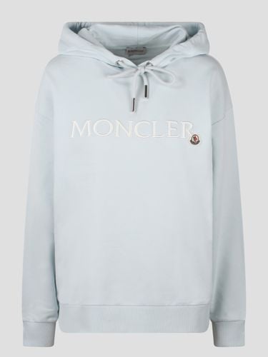 Moncler Embroidered Logo Hoodie - Moncler - Modalova