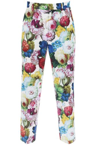 Nocturnal Flower Cigarette Pants - Dolce & Gabbana - Modalova