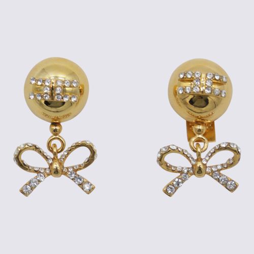 Gold Tone Metal Earrings - Elisabetta Franchi - Modalova