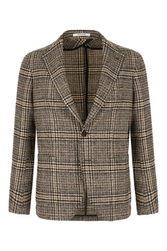 Embroidered Wool Blend Blazer - Tagliatore - Modalova