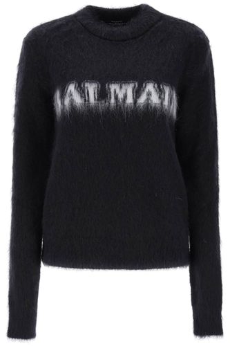 Balmain Brushed Mohair Logo Sweater - Balmain - Modalova