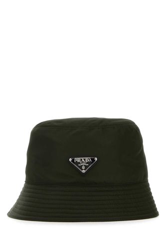 Bottle Green Re-nylon Bucket Hat - Prada - Modalova