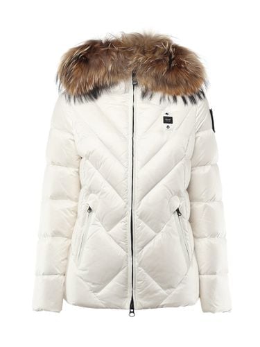 Geometric Pattern Down Jacket Alicia - Blauer - Modalova