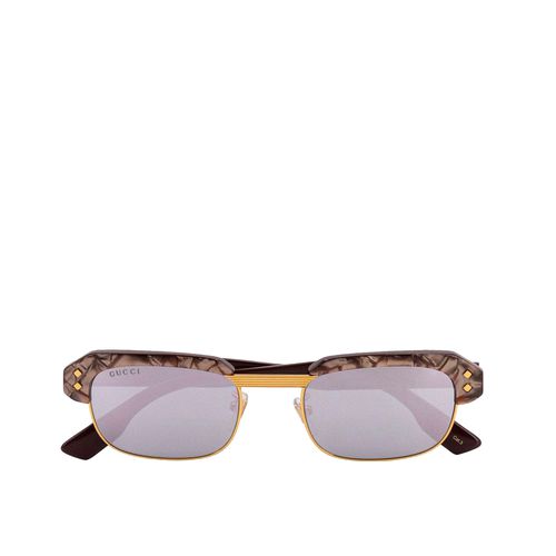 Logo Rectangular Sunglasses - Gucci Eyewear - Modalova
