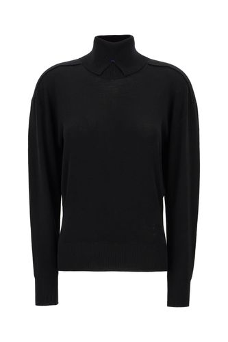 Burberry Black Wool Sweater - Burberry - Modalova