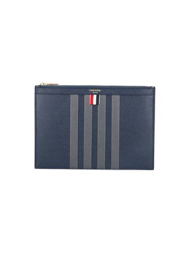 Tricolor Detail Clutch Bag - Thom Browne - Modalova