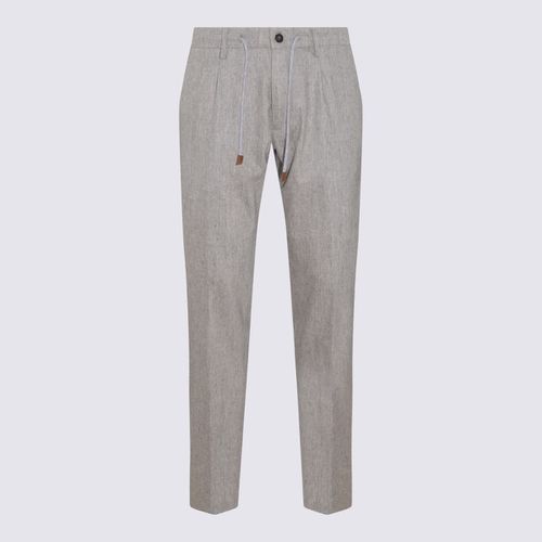 Eleventy Grey Wool Blend Trousers - Eleventy - Modalova