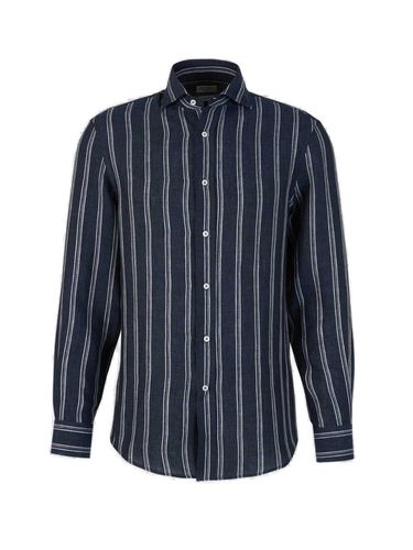 Stripe Detailed Button-up Shirt - Brunello Cucinelli - Modalova