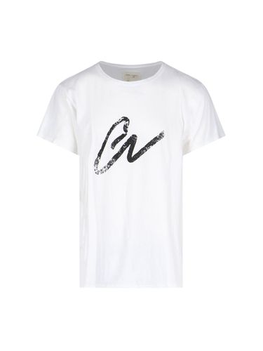 Greg Lauren Logo T-shirt - Greg Lauren - Modalova