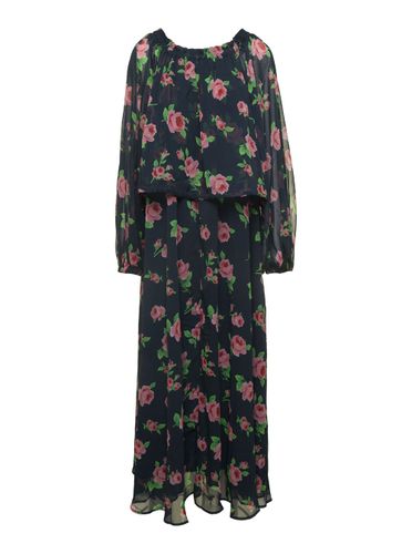 Maxi Dress With All-over Roses Print - Rotate by Birger Christensen - Modalova