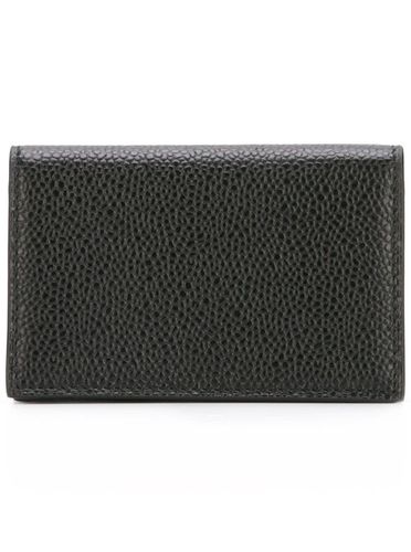 Wallet With Laminated Leather In Grained Leather Man - Thom Browne - Modalova
