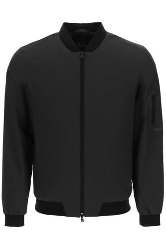 Zip-up Long-sleeved Bomber Jacket - Herno - Modalova