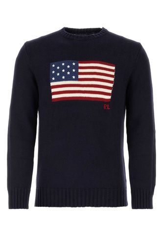 Midnight Blue Cotton Sweater - Polo Ralph Lauren - Modalova