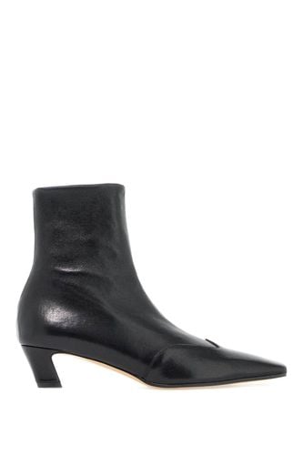 Nevada 40 Black Leather Ankle Boots - Khaite - Modalova