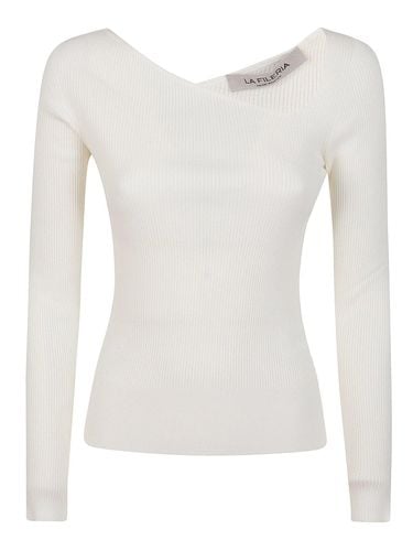 Fileria Long-sleeved Ribbed V-neck Jumper - Gran Sasso - Modalova