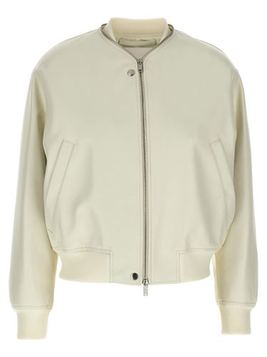 Jil Sander Leather Bomber Jacket - Jil Sander - Modalova