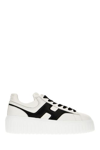 White Nappa Leather H-stripes Sneakers - Hogan - Modalova