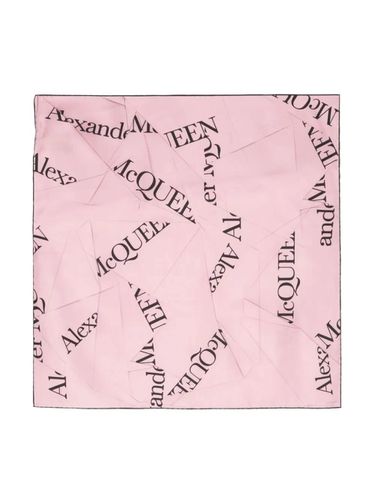 Silk Scarf With Logo - Alexander McQueen - Modalova