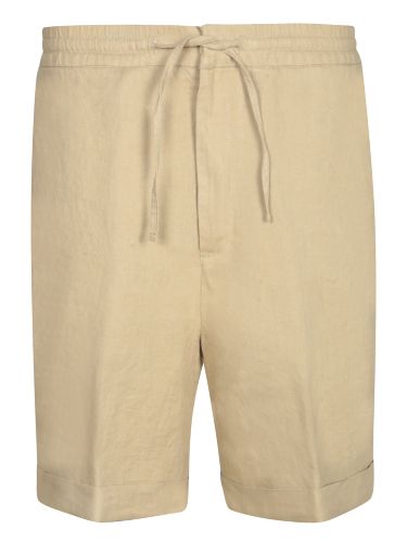 Canali Beige Linen Bermuda Shorts - Canali - Modalova