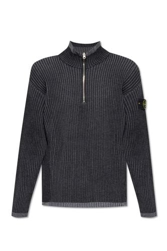 Logo Patch High Neck Knitted Jumper - Stone Island - Modalova