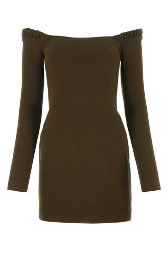 Khaite Brown Wool Mini Dress - Khaite - Modalova