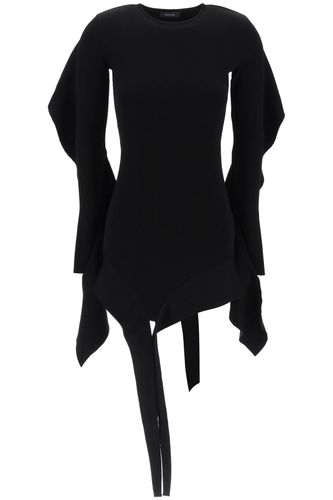 Asymmetric Mini Dress With Ruffle Details - Mugler - Modalova