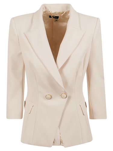 Double-breast Slim Fit Plain Blazer - Elisabetta Franchi - Modalova