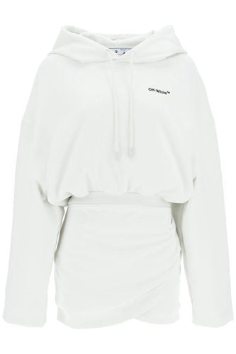 Off- for All Mini Hooded Sweatdress - Off-White - Modalova
