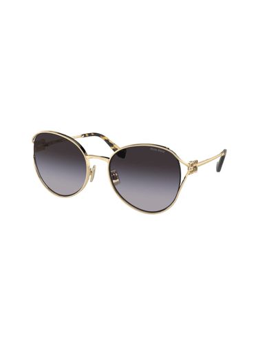 Mu 53ys - Gold Sunglasses - Miu Miu Eyewear - Modalova