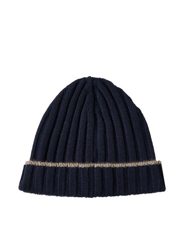 Contrast Line Beanie - Brunello Cucinelli - Modalova