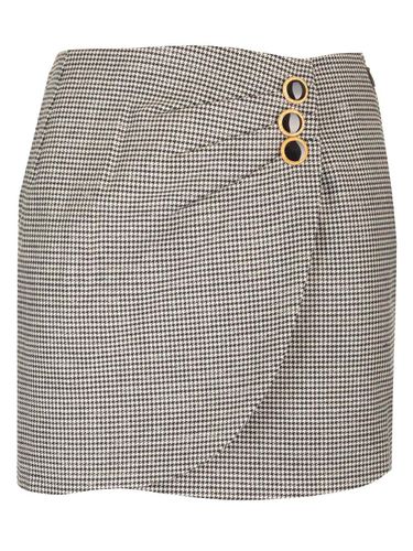 Houndstooth Mini Skirt - Alessandra Rich - Modalova