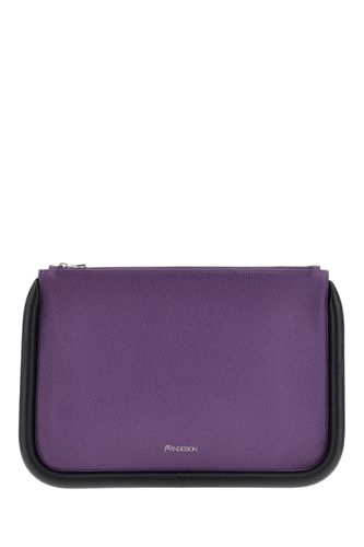 J. W. Anderson Purple Leather Large Bumper-tube Clutch - J.W. Anderson - Modalova