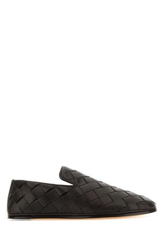 Dark Brown Leather Sunday Slippers - Bottega Veneta - Modalova