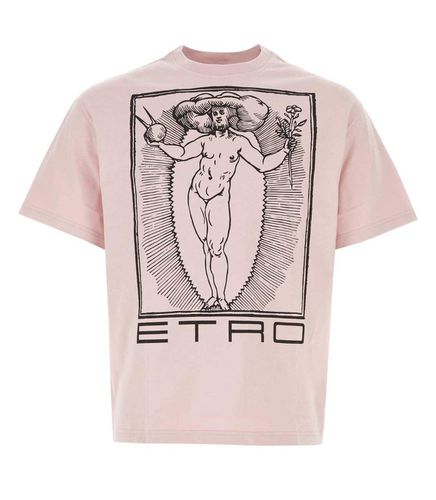 Etro Logo Printed Crewneck T-shirt - Etro - Modalova