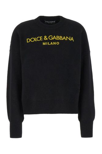 Cashmere Sweater With Logo - Dolce & Gabbana - Modalova
